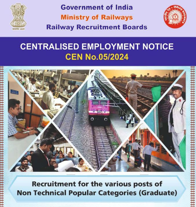 Non-Technical Popular Categories vacancies announced by Railway recruitment board